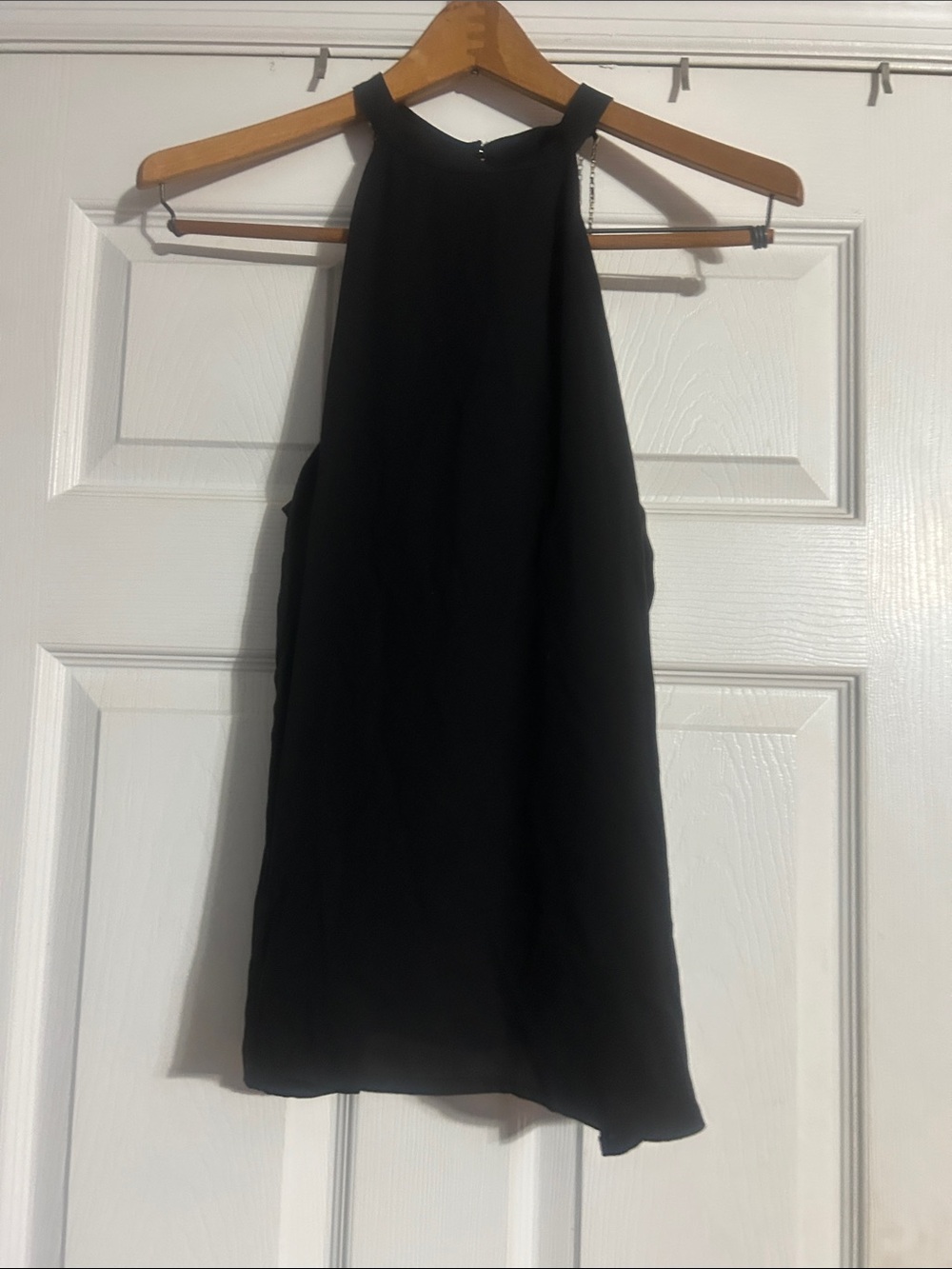 Express Black Halter Mini Top